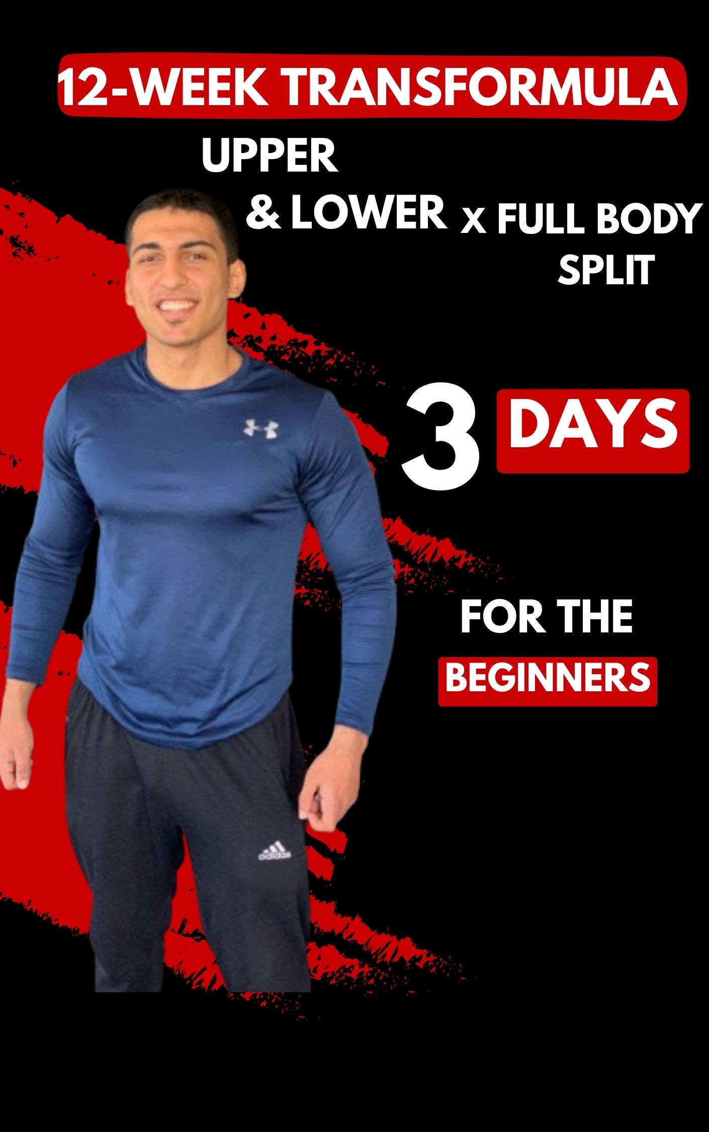 Upper – Lower – Full Body – 3 أيام (Beginner)